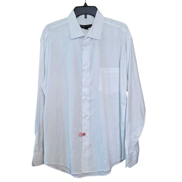 Pronto Uomo White dress shirt sz 17.5, 34/35 100% Cotton - Picture 3 of 8